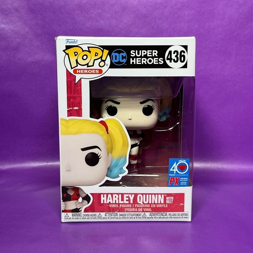 🆕 Harley Quinn Funko Pop With Belt Brand New In Box Fast Shipping